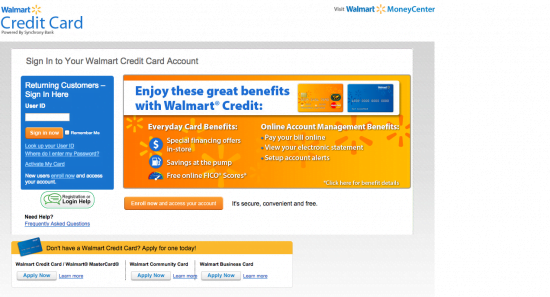 Walmart Credit Card Login, Walmart Capital One Credit Card Login